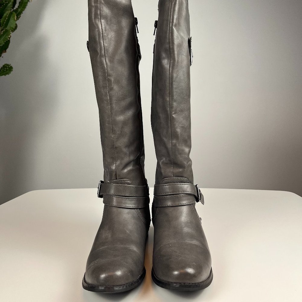 Call it spring under the knee boots gray size 11